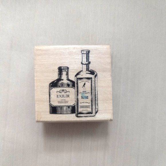 Wooden Stamps | Pumpkin Sailing boat Anchor Wine Bottles | Set of 3 | Crafts - Picture 5 of 9